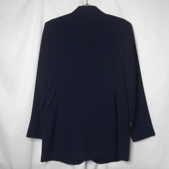 BICE Women's Navy Two Button Jacket Size 10 - Picture 6 of 7